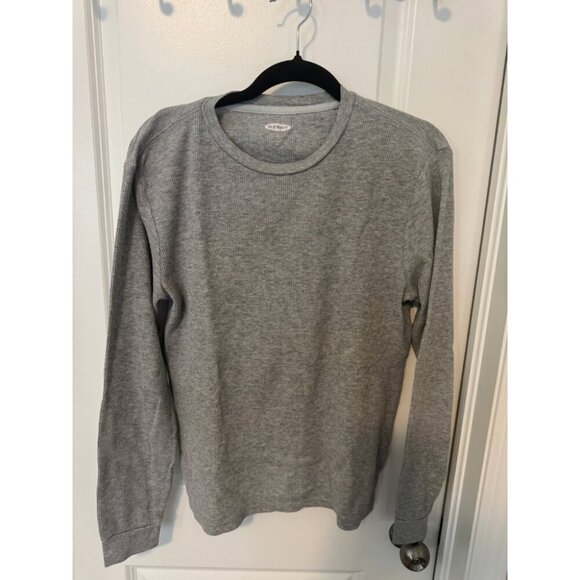 Old Navy Sweatshirt Mens Gray Long Raglan Sleeve Casual Crew Neck Outdoor - Picture 2 of 6